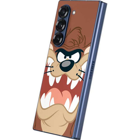Looney Tunes Tasmanian Devil Up Close Galaxy Z Fold6 Skin