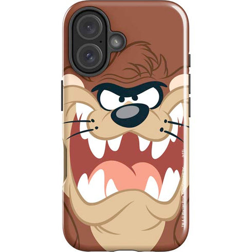 Looney Tunes Tasmanian Devil Up Close iPhone 16 Impact Case