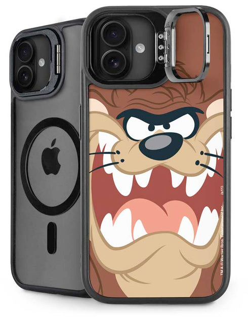 Looney Tunes Tasmanian Devil Up Close iPhone 16 Kickstand Case
