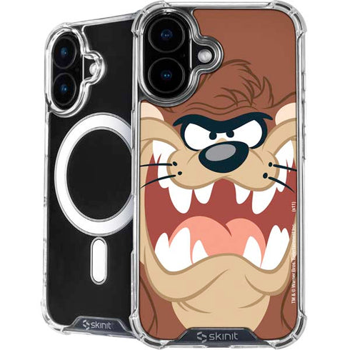 Looney Tunes Tasmanian Devil Up Close iPhone 16 MagSafe Case