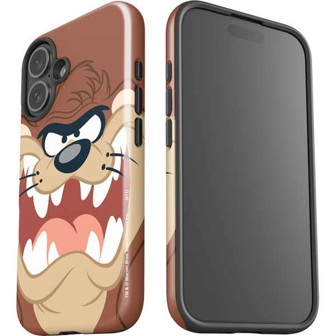 Looney Tunes Tasmanian Devil Up Close iPhone 16 Plus Impact Case
