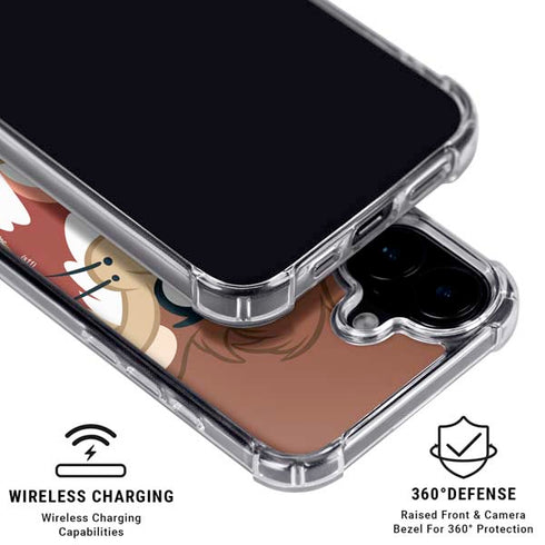 Looney Tunes Tasmanian Devil Up Close iPhone 16 Plus MagSafe Case