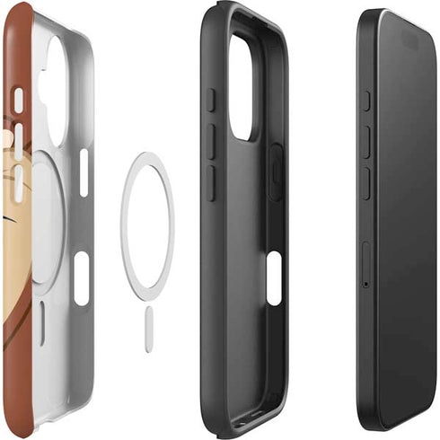 Looney Tunes Tasmanian Devil Up Close iPhone 16 Plus Magsafe Impact Case
