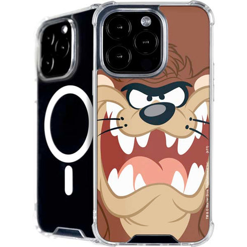Looney Tunes Tasmanian Devil Up Close iPhone 16 Pro Max MagSafe Case