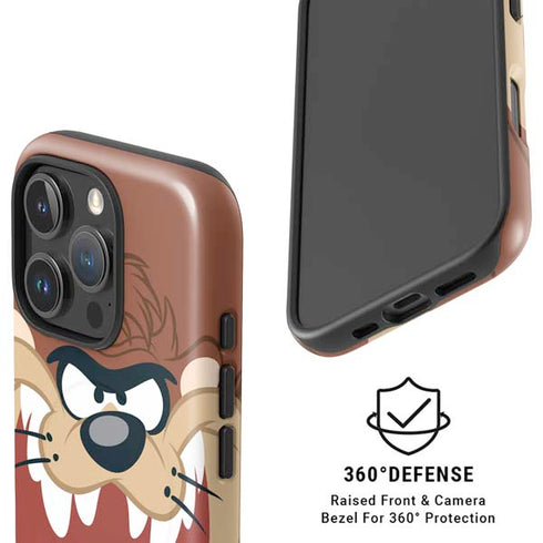 Looney Tunes Tasmanian Devil Up Close iPhone 16 Pro Max Magsafe Impact Case