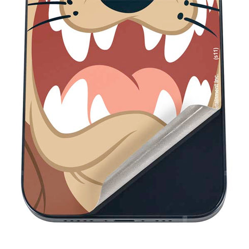 Looney Tunes Tasmanian Devil Up Close iPhone 16 Skin