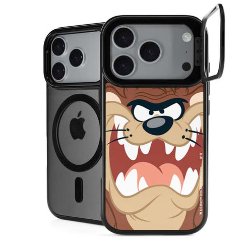 Looney Tunes Tasmanian Devil Up Close iPhone 18 Pro Kickstand Case