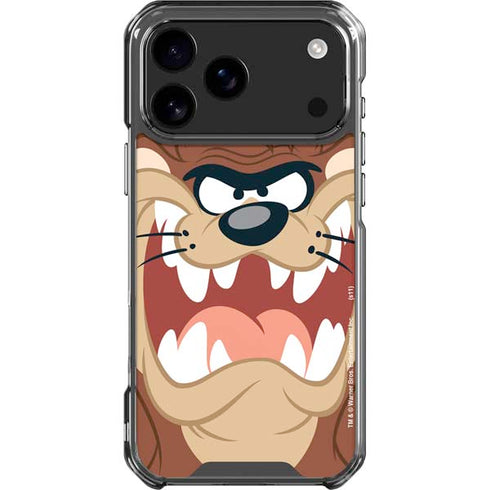 Looney Tunes Tasmanian Devil Up Close iPhone 18 Pro Max Clear Case