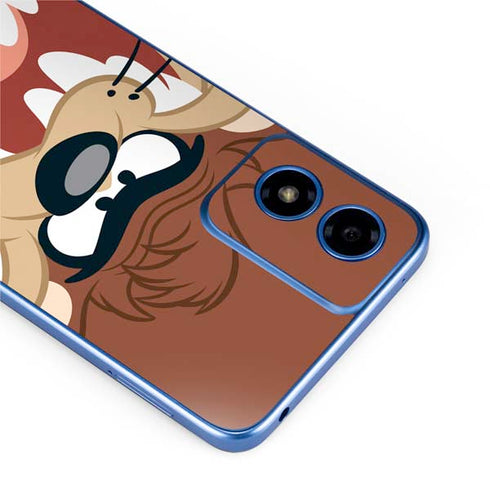 Looney Tunes Tasmanian Devil Up Close Moto G Play 4G (2024) Skin
