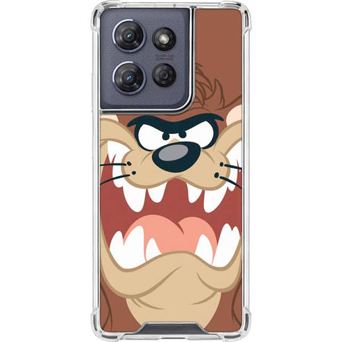 Looney Tunes Tasmanian Devil Up Close Moto G Power 5G (2025) Clear Case