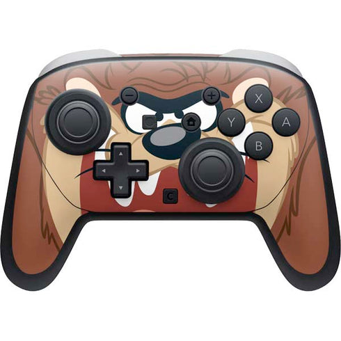 Looney Tunes Tasmanian Devil Up Close Nintendo Switch 2 (2025) Pro Controller Skin