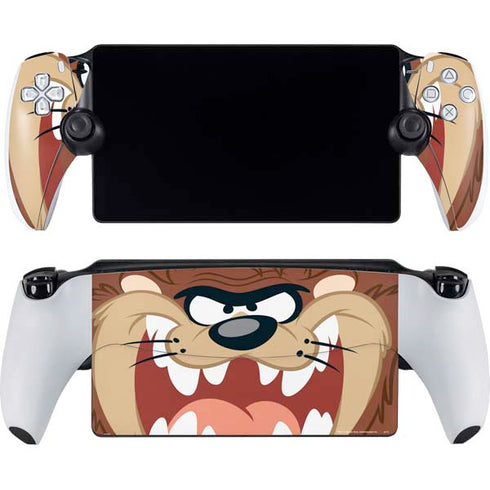 Looney Tunes Tasmanian Devil Up Close PlayStation Portal Remote Player Skin