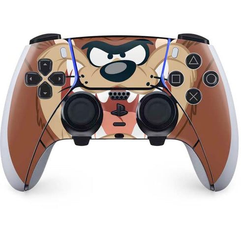 Looney Tunes Tasmanian Devil Up Close PS5 DualSense Edge Pro Controller Skin