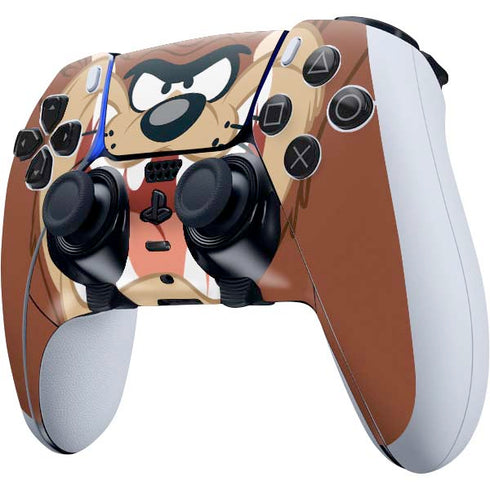 Looney Tunes Tasmanian Devil Up Close PS5 DualSense Edge Pro Controller Skin