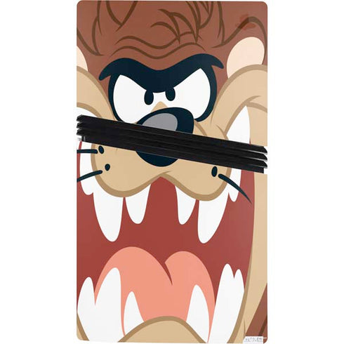 Looney Tunes Tasmanian Devil Up Close PS5 Pro Console Skin