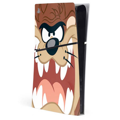 Looney Tunes Tasmanian Devil Up Close PlayStation PS5 Skins