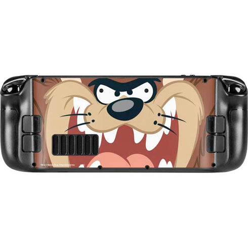 Looney Tunes Tasmanian Devil Up Close Steam Deck Handheld Gaming Computer Skin