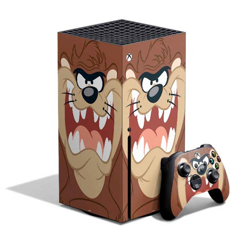 Looney Tunes Tasmanian Devil Up Close Xbox Series X Bundle Skin