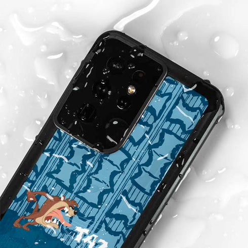 Looney Tunes Tasmanian Devil Yell Galaxy S24 Ultra Waterproof Case
