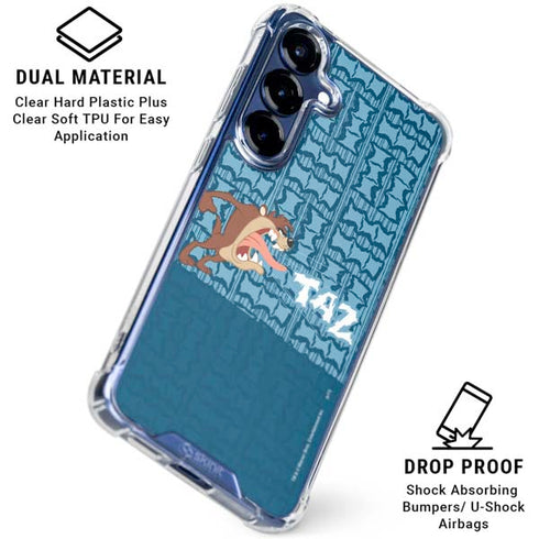 Looney Tunes Tasmanian Devil Yell Galaxy S25 Plus Clear Case