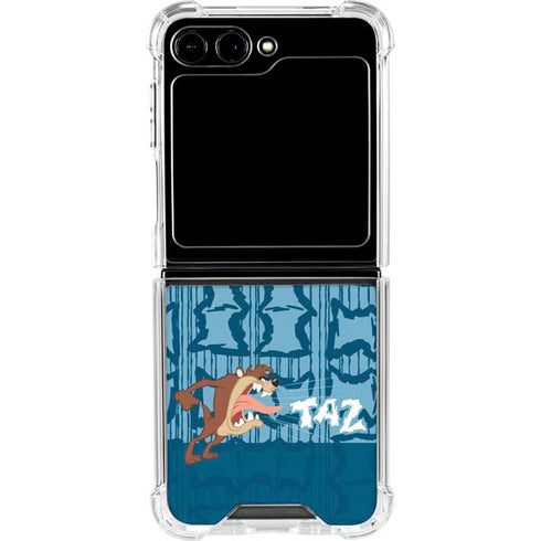 Looney Tunes Tasmanian Devil Yell Galaxy Z Flip6 Clear Case