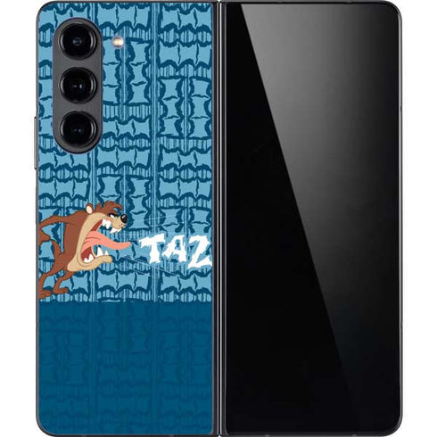 Looney Tunes Tasmanian Devil Yell Galaxy Z Fold5 5G Skin