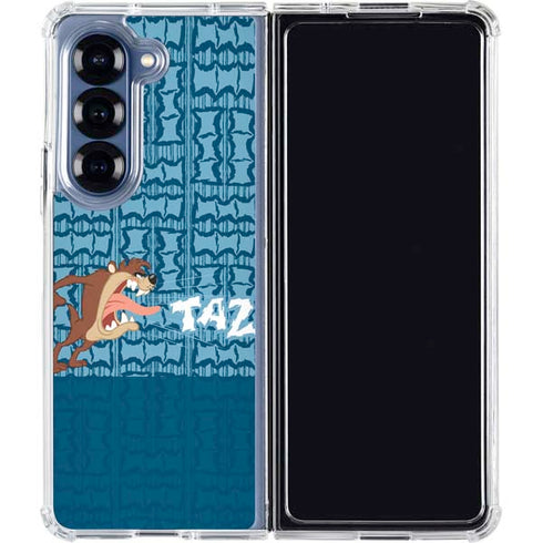 Looney Tunes Tasmanian Devil Yell Galaxy Z Fold6 Clear Case
