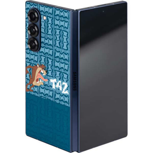 Looney Tunes Tasmanian Devil Yell Galaxy Z Fold6 Skin