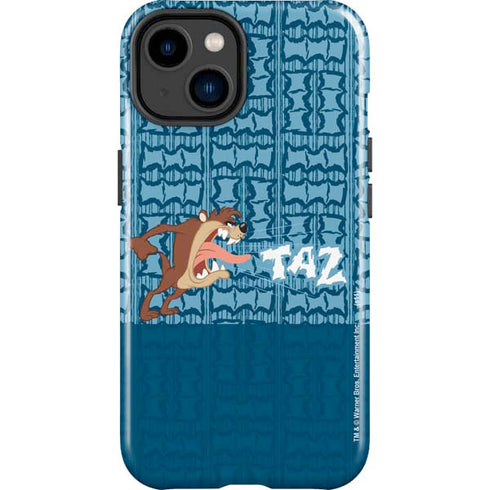 Looney Tunes Tasmanian Devil Yell iPhone 15 Impact Case