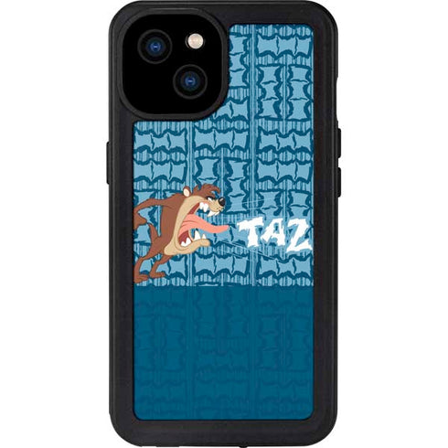 Looney Tunes Tasmanian Devil Yell iPhone 15 Plus Waterproof Case