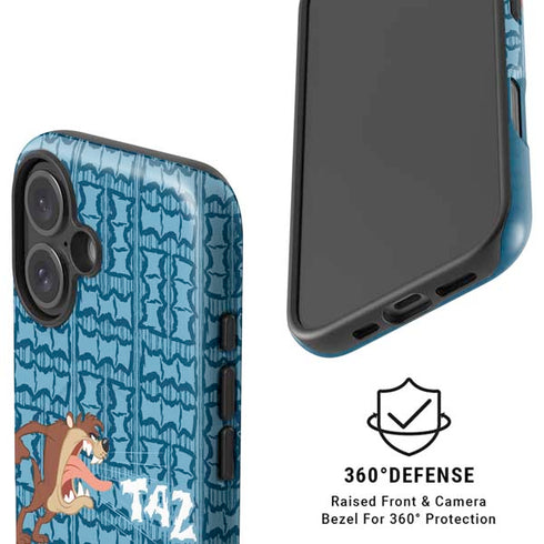 Looney Tunes Tasmanian Devil Yell iPhone 16 Plus Magsafe Impact Case