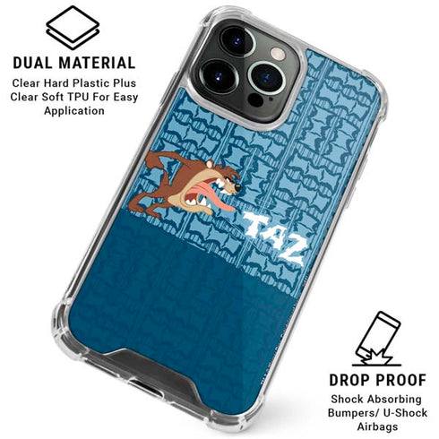 Looney Tunes Tasmanian Devil Yell iPhone 16 Pro Clear Case