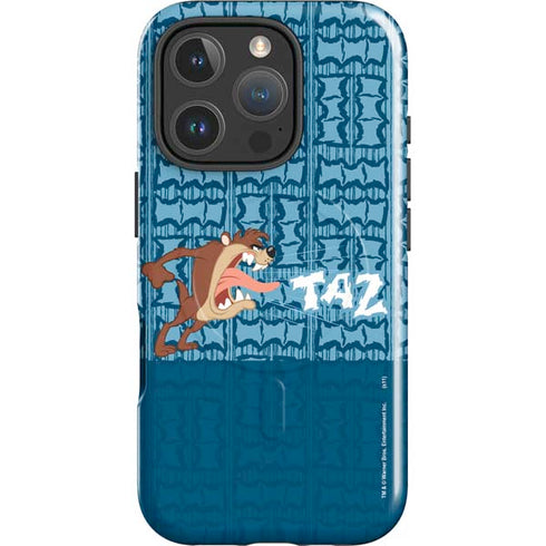 Looney Tunes Tasmanian Devil Yell iPhone 16 Pro Max Magsafe Impact Case