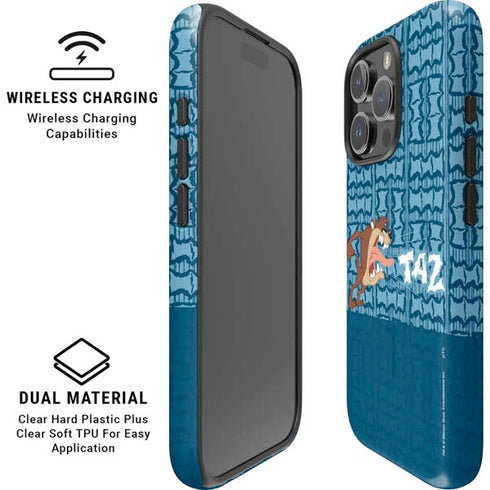 Looney Tunes Tasmanian Devil Yell iPhone 16 Pro Max Magsafe Impact Case