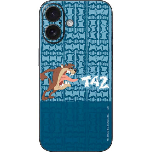 Looney Tunes Tasmanian Devil Yell iPhone 16 Skin
