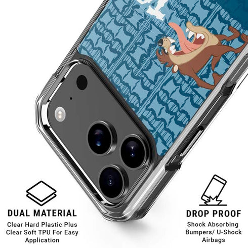 Looney Tunes Tasmanian Devil Yell iPhone 18 Pro Clear Case