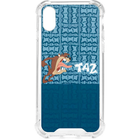 Looney Tunes Tasmanian Devil Yell iPhone XS Clear Case