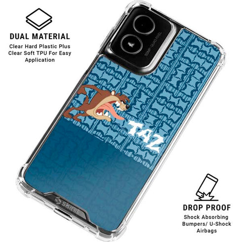 Looney Tunes Tasmanian Devil Yell Moto G Power 5G (2024) Clear Case