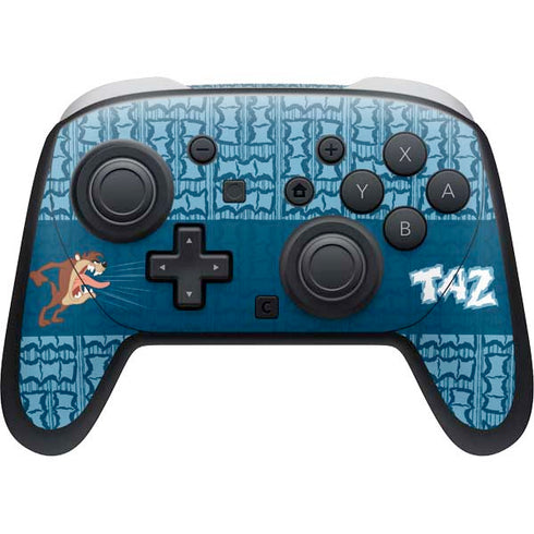 Looney Tunes Tasmanian Devil Yell Nintendo Switch 2 (2025) Pro Controller Skin
