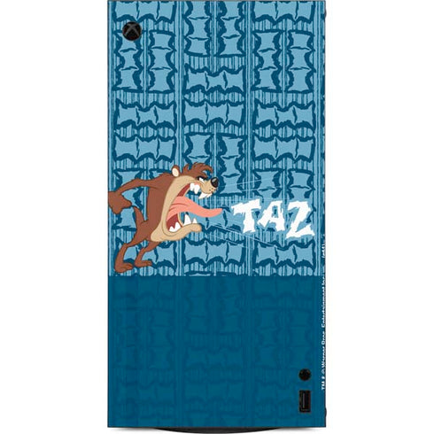 Looney Tunes Tasmanian Devil Yell XBox Series X Digital Edition Console Skin