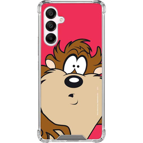 Looney Tunes Tasmanian Devil Zoomed In Galaxy A16 5G Clear Case