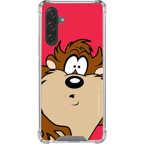 Looney Tunes Tasmanian Devil Zoomed In Galaxy A17 Clear Case