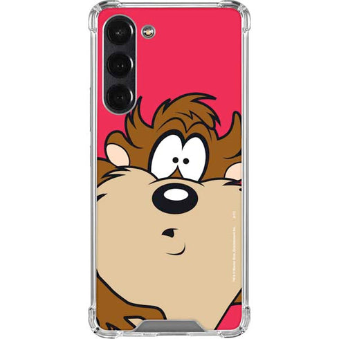 Looney Tunes Tasmanian Devil Zoomed In Galaxy S24 FE Clear Case
