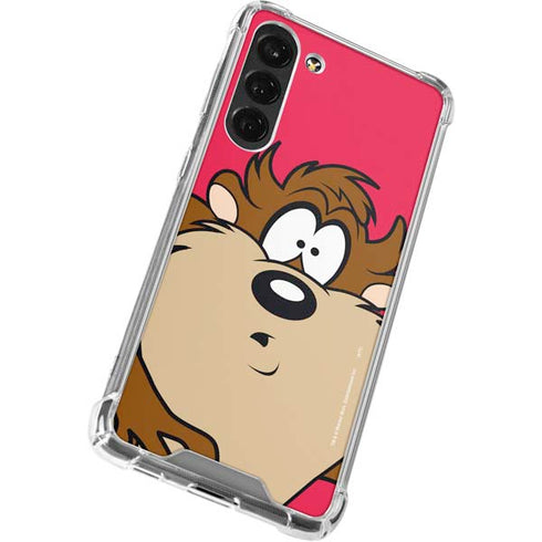 Looney Tunes Tasmanian Devil Zoomed In Galaxy S24 FE Clear Case