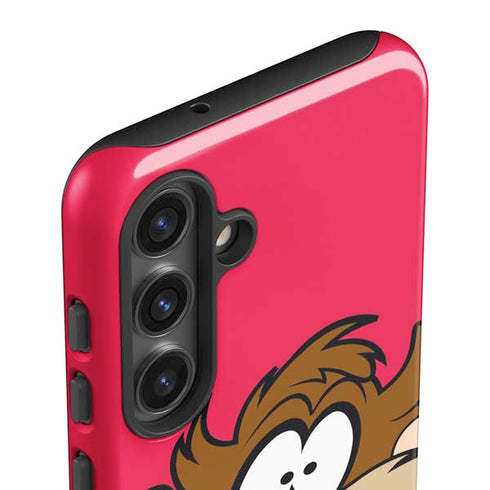 Looney Tunes Tasmanian Devil Zoomed In Galaxy S25 Impact Case