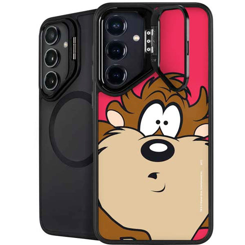 Looney Tunes Tasmanian Devil Zoomed In Galaxy S25 Kickstand Case