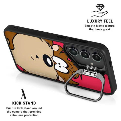 Looney Tunes Tasmanian Devil Zoomed In Galaxy S25 Kickstand Case