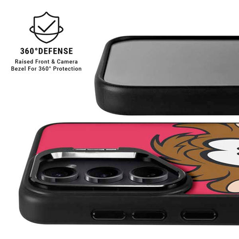 Looney Tunes Tasmanian Devil Zoomed In Galaxy S25 Kickstand Case