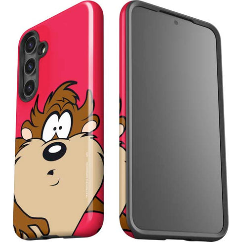 Looney Tunes Tasmanian Devil Zoomed In Galaxy S25 Plus Impact Case