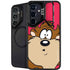 Looney Tunes Tasmanian Devil Zoomed In Galaxy S24 Plus Kickstand Case